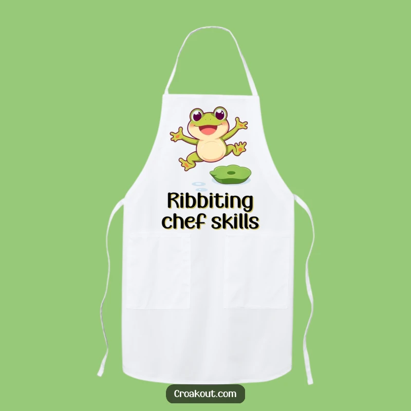 Funny Frog's Cooking Leap Apron: Your Humorous Kitchen Gift for Chefs