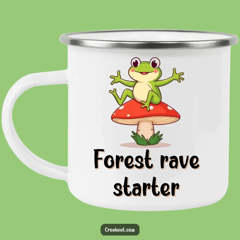 Funny Frog Dance Campfire Mug: Hilarious Sips with Woodland Vibes