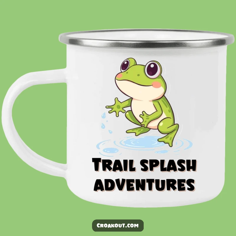 Funny Frog Leapfrog Camping Mug: Enjoy Outdoors with Watery Fun, Great Funny Gift