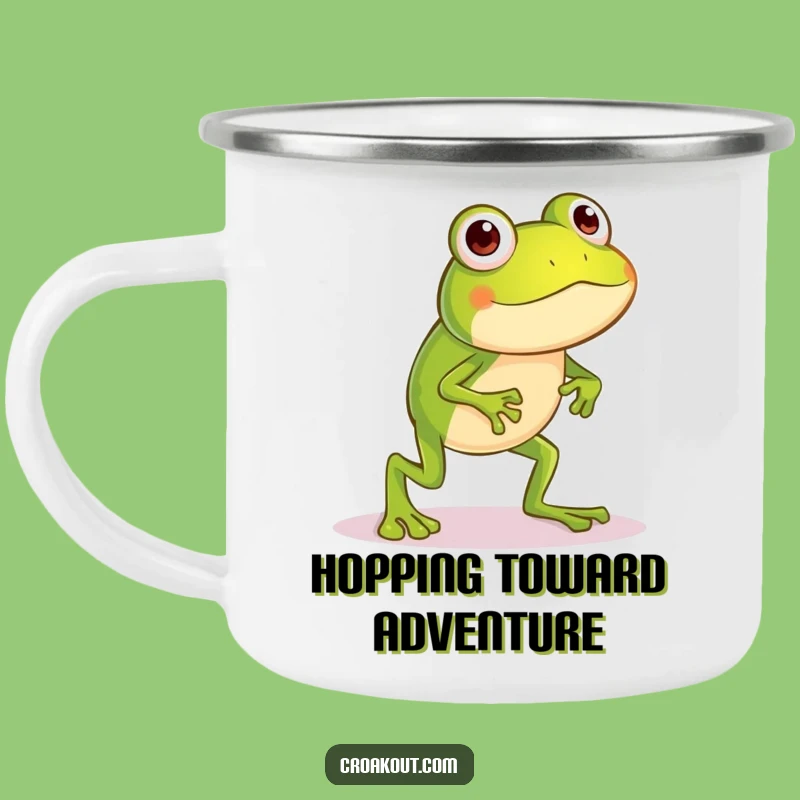 Funny Silly Frog Camping Mug: Durable Long-Legged Hop Drinkware, Outdoor Funny Gift