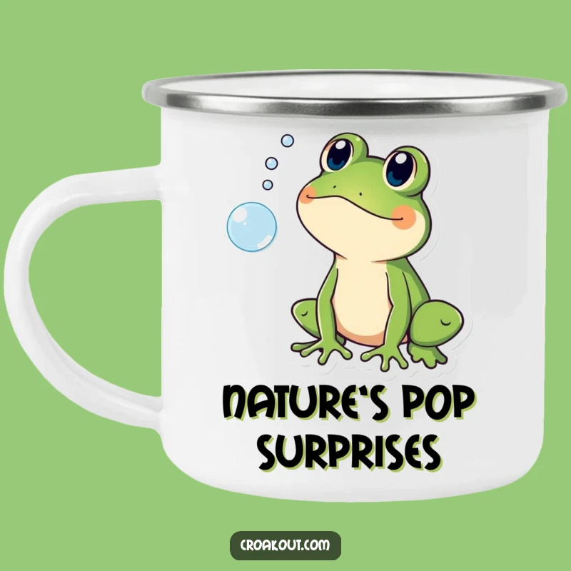Funny Shocked Frog Campfire Mug: Hilarious Sips of Surprise