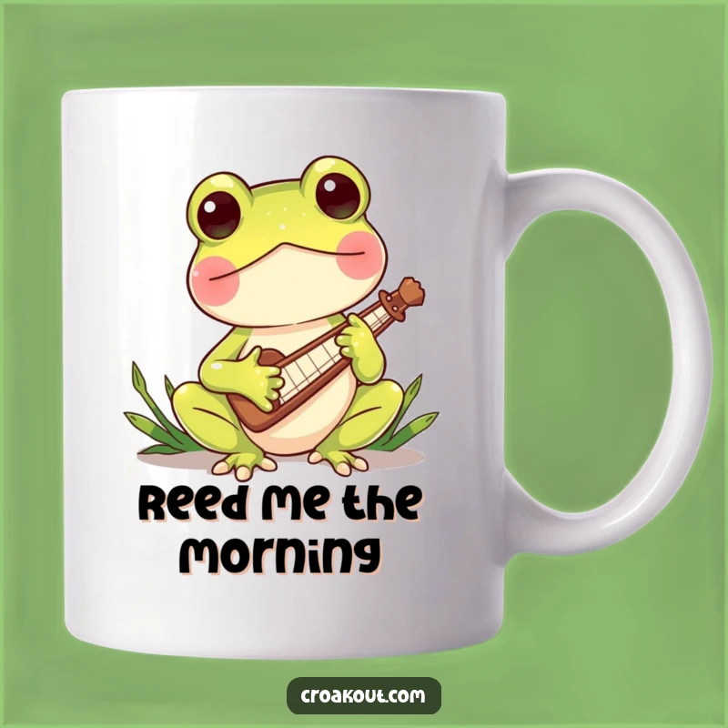 Funny Frog Music Mug - Charming Reed Instrument Player Gift