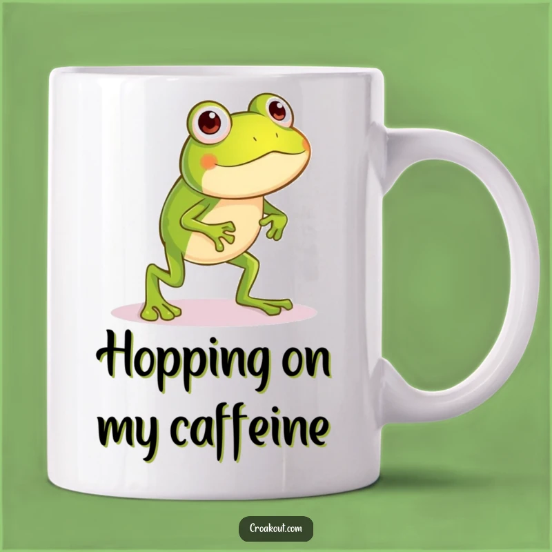 Funny Silly Frog Mug: Long-Legged Jumper, Hilarious Amphibian Gift