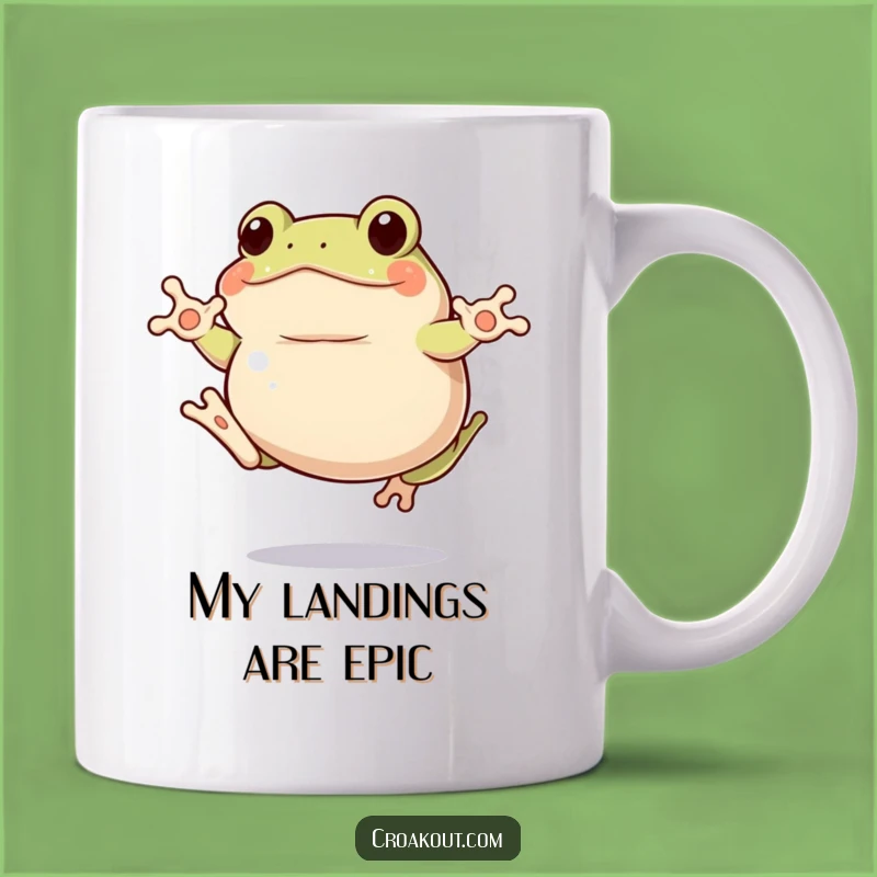 Funny Clumsy Frog Jump Mug: The Perfect Humorous Gift for Laugh Lovers