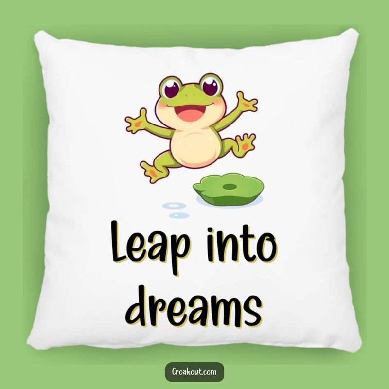 Cushy Funny Frog's Leap Pillow: A Comfy and Humorous Gift for Relaxation