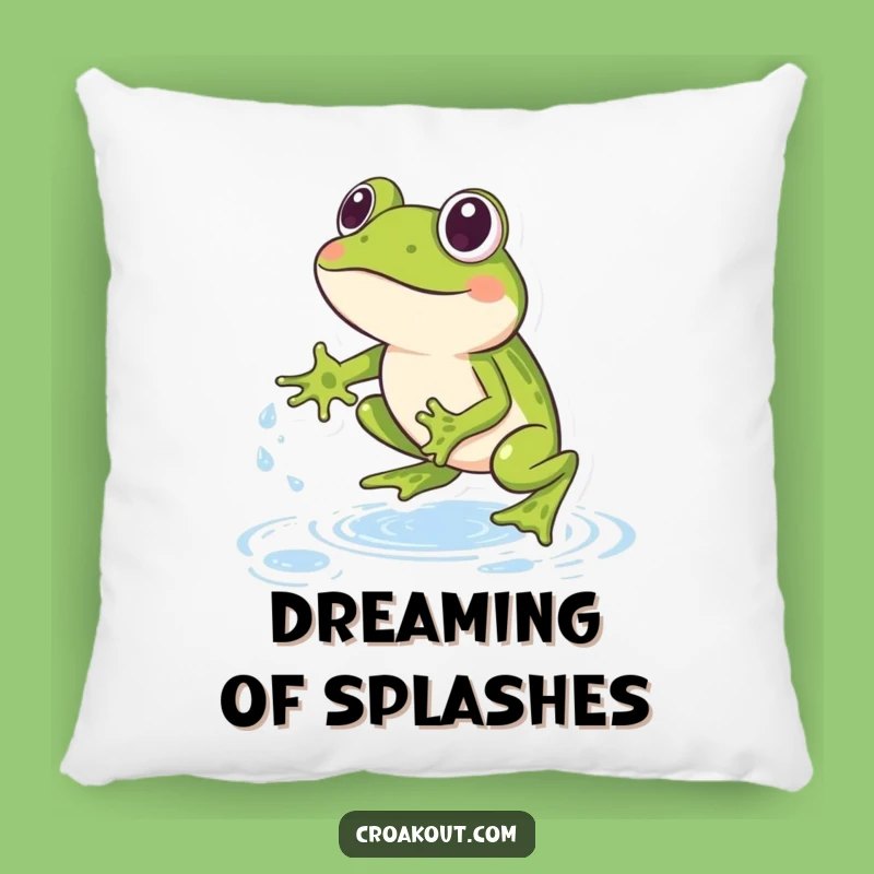 Funny Frog Leapfrog Pillow: Cozy Comfort with Playful Water Fun, Perfect Funny Gift