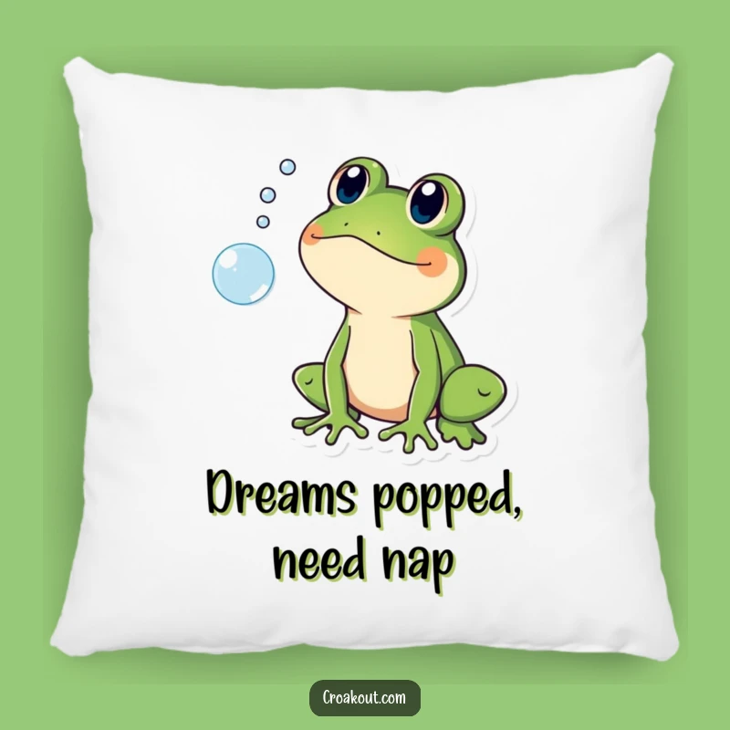 Funny Shocked Frog Pillow: Cozy Up with Hilarious Surprise Comfort