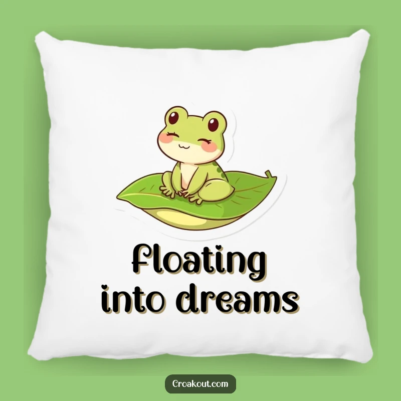 Funny Kawaii Frog Winking Pillow - Cute & Humorous Comfort Accent
