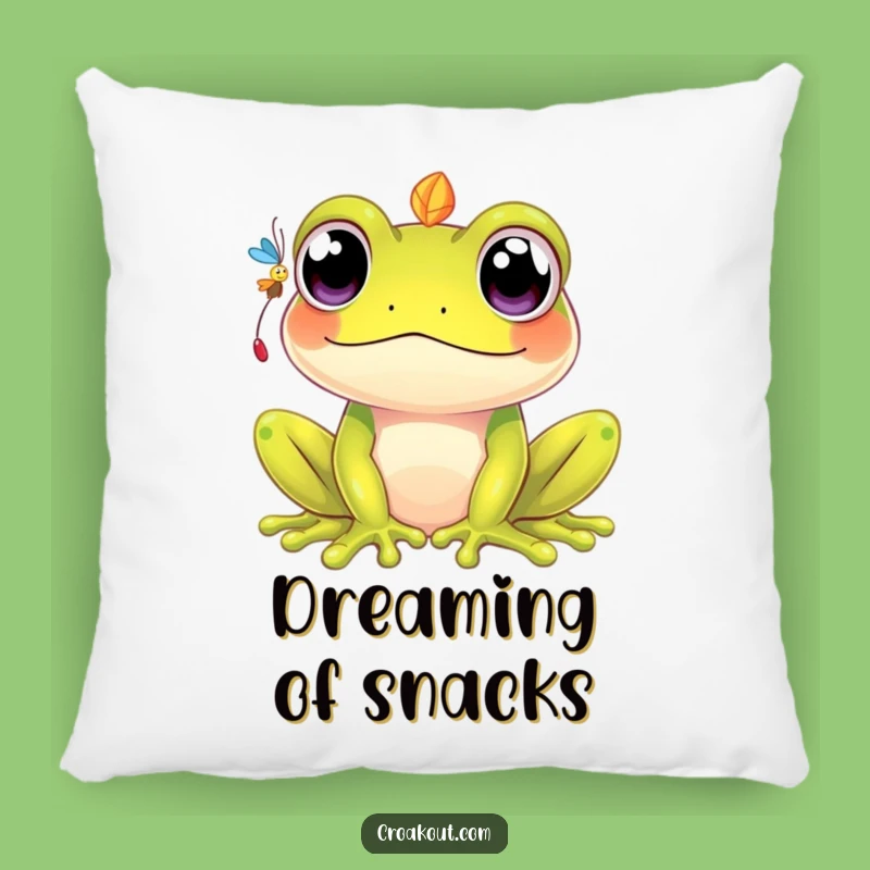 Funny Kawaii Frog Pillow: Cute & Cozy, Fly-Catching Fun, Perfect Funny Gift