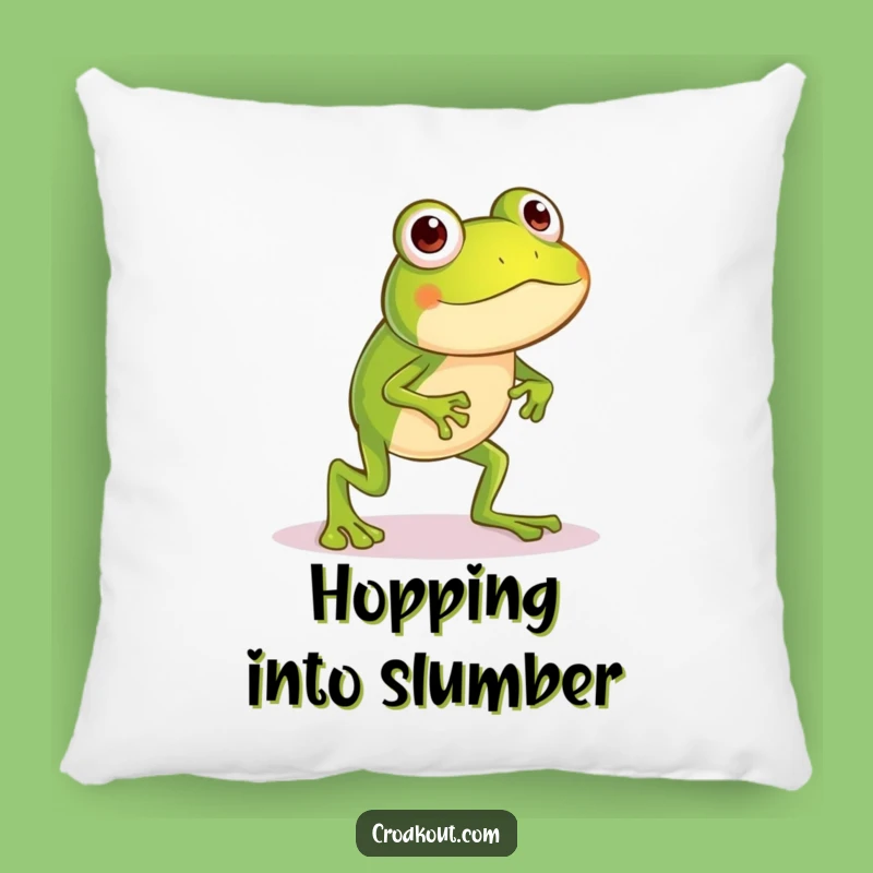 Funny Silly Frog Pillow: Soft Long-Legged Jump Cushion, Cozy & Humorous Accent