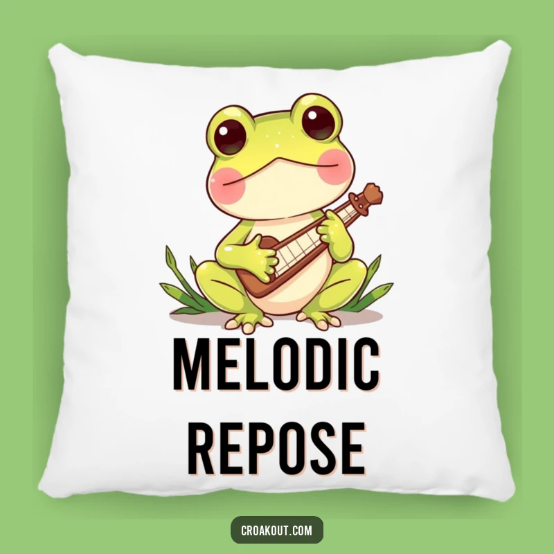 Funny Frog Music Pillow - Charming Reed Player Comfort