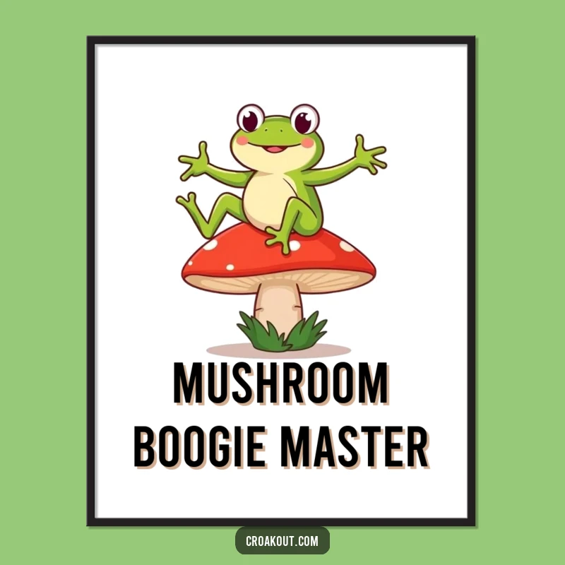 Funny Frog Dance Digital Print: Instant Hilarious Wall Art