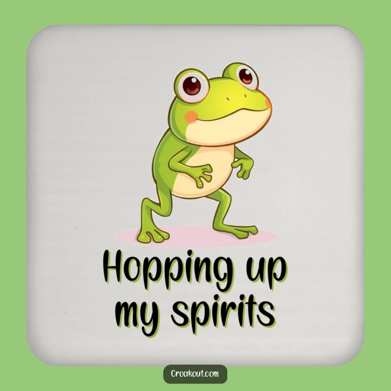 Funny Silly Frog Coaster: Protect Sip with Long-Legged Humor, Cute Funny Gift