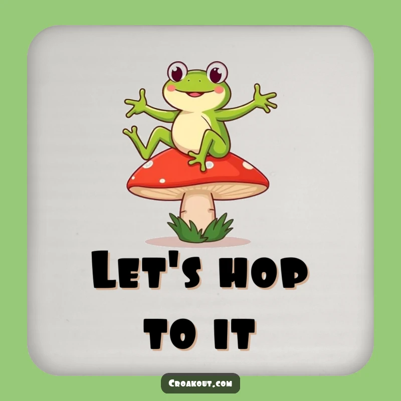 Funny Frog Dance Coaster: Protect Surfaces with Hilarious Whimsy