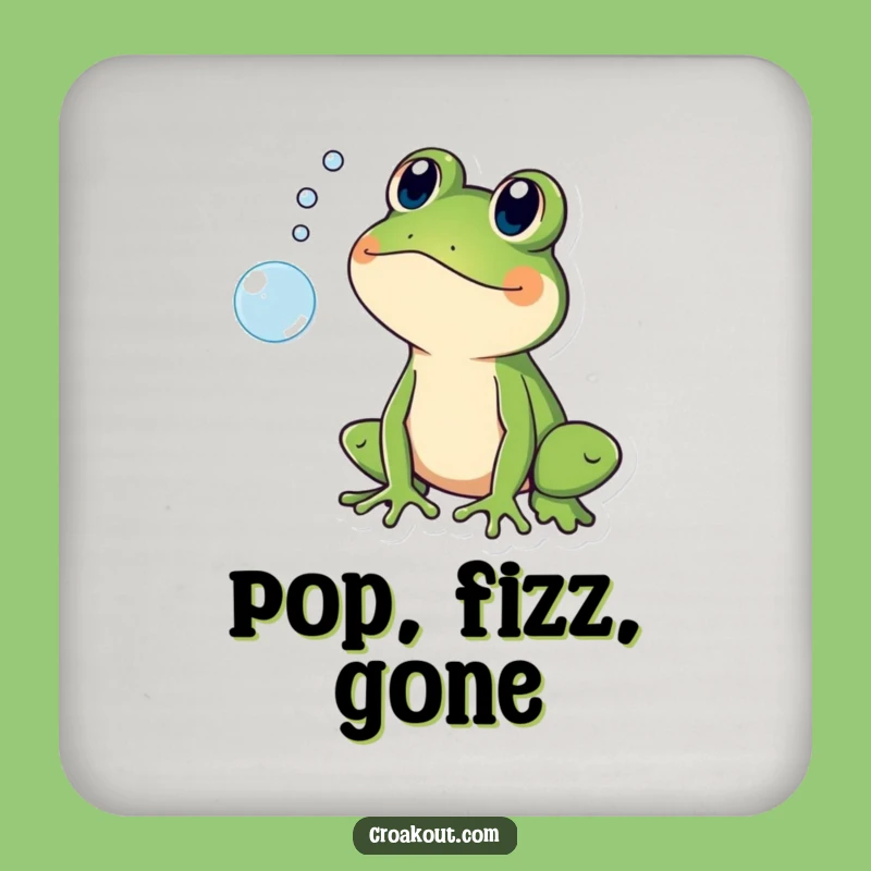 Funny Shocked Frog Coaster: Protect Surfaces with Hilarious Surprise