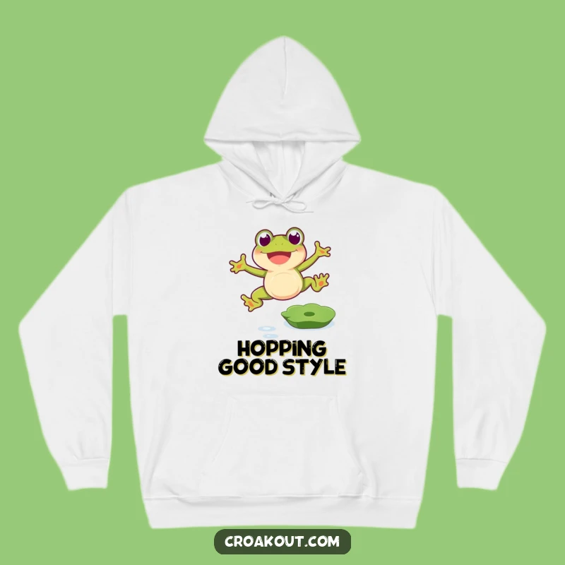 Cozy Funny Frog's Leap Hoodie: Your Perfect Humorous Gift for Chilly Days