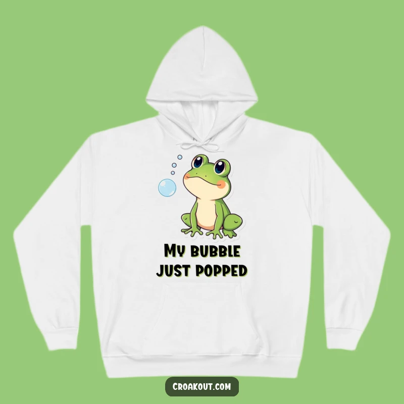 Funny Shocked Frog Hoodie: Cozy Up with Hilarious Surprise Vibes