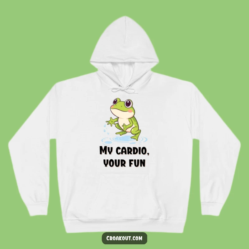 Cozy Funny Frog Leapfrog Hoodie: Warmth Meets Playful Amphibian Fun, Perfect Funny Gift