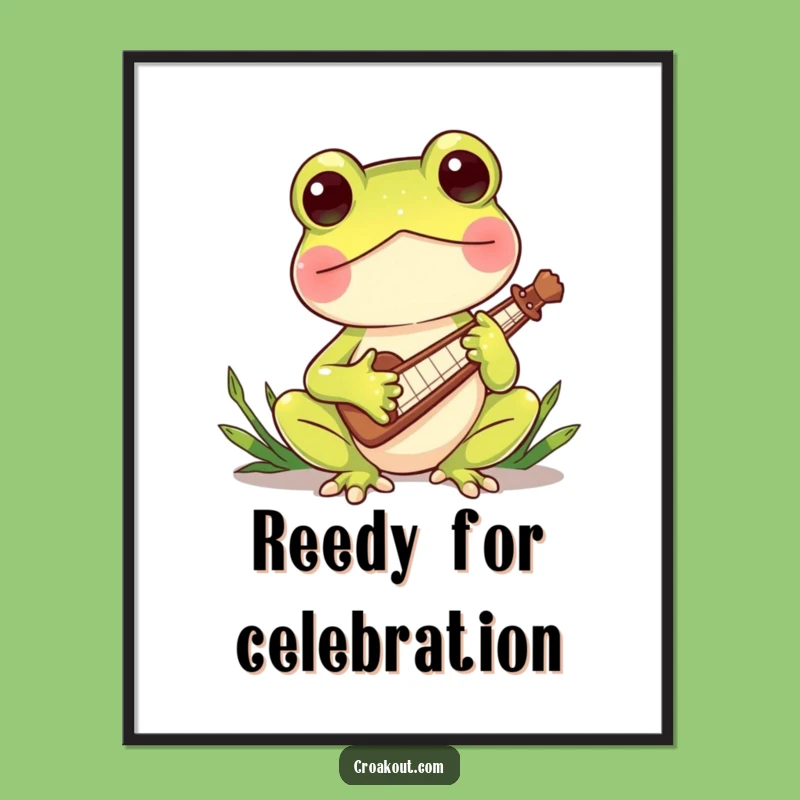 Funny Free Printable Wall Art: Froggy Musician, Charming & Hilarious Decor!