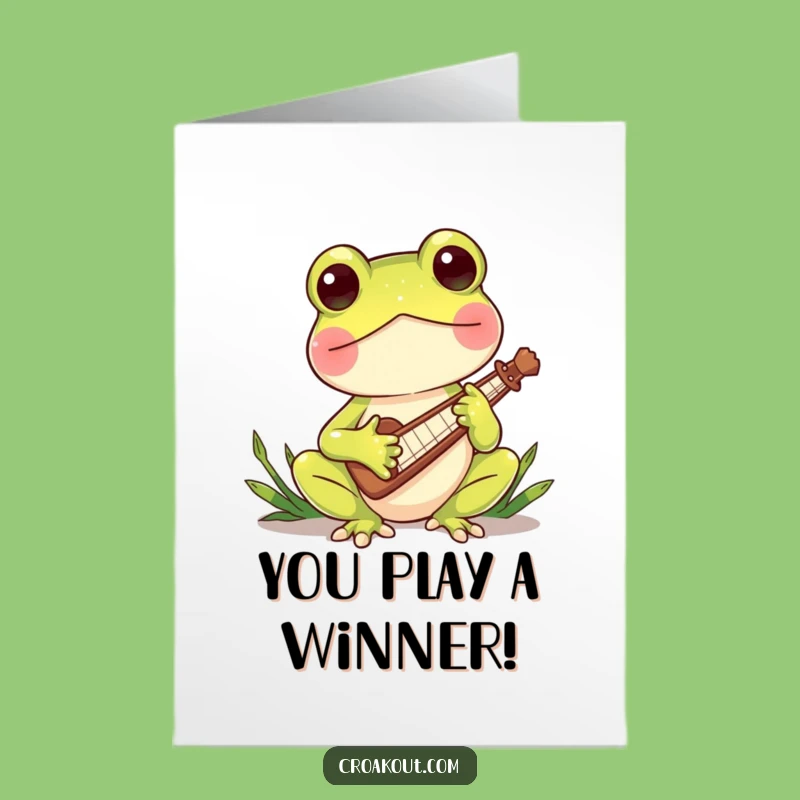 Free Printable Congrats Card: Froggy Fanfare, Hilarious Downloadable Celebration!