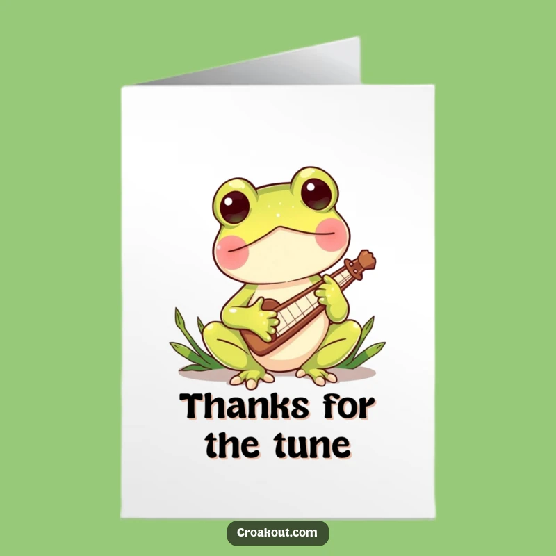Free Printable Thank You Card: Froggy Tune, Hilarious Downloadable Appreciation!