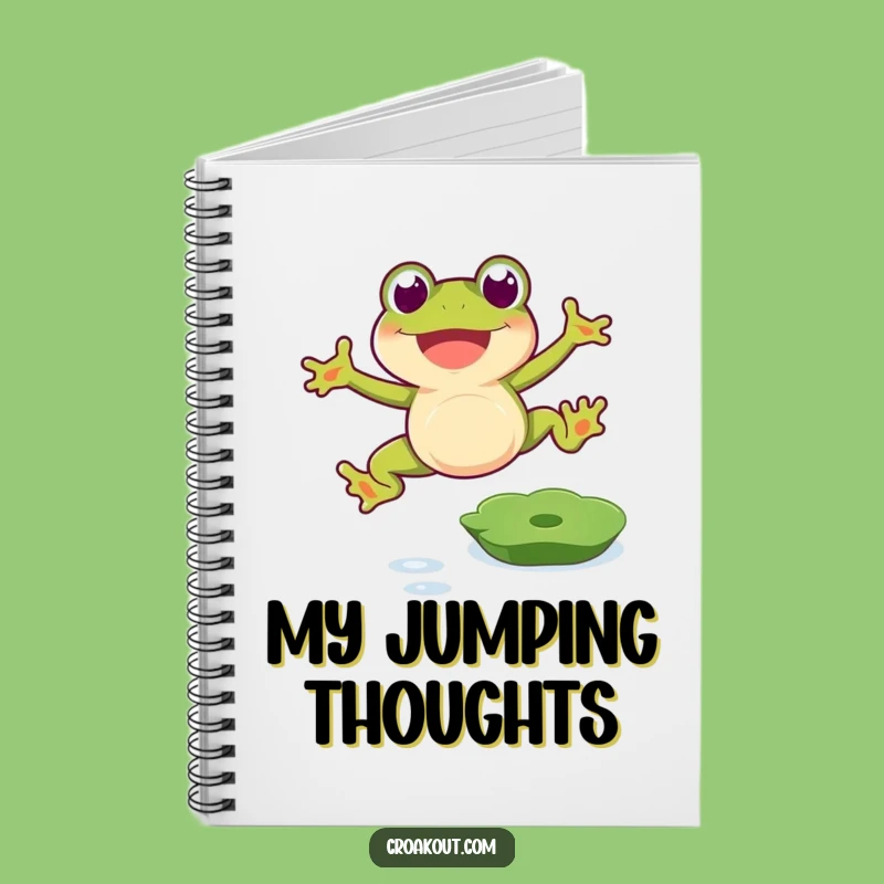 Funny Frog's Leap Notebook: Jot Down Ideas with this Humorous Gift
