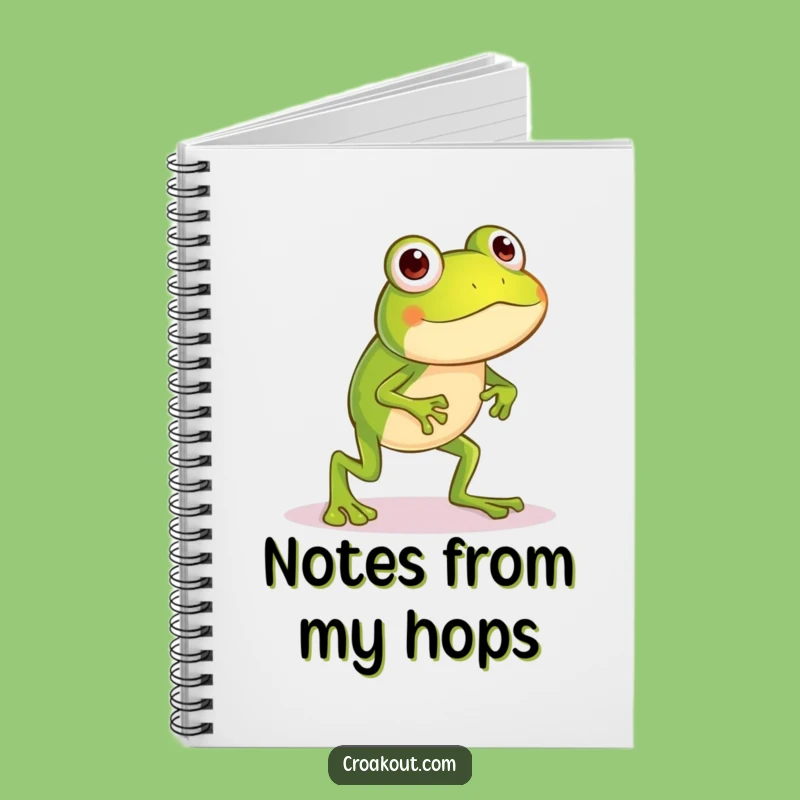 Funny Silly Frog Notebook: Long-Legged Hop Journal, Creative Humorous Gift