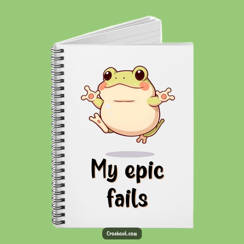 Funny Clumsy Frog Notebook: Capture Ideas with Comical Flair Gift