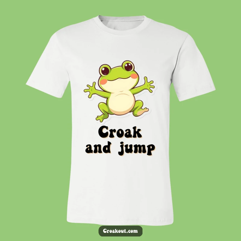 Funny Froggy Leap T-Shirt - Whimsical Character Action Tee