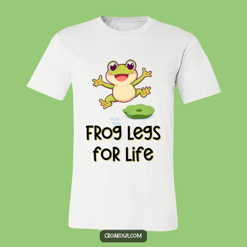 Funny Frog's Joyful Leap T-Shirt: A Hilarious Gift for Amphibian Enthusiasts