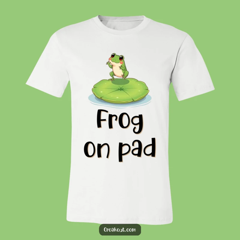Funny Frog T-Shirt: Tiny Leaper's Happy Lily Pad Tee