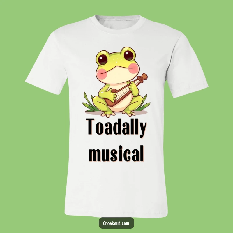 Funny Frog Musician T-Shirt - Charming Reed Player Tee