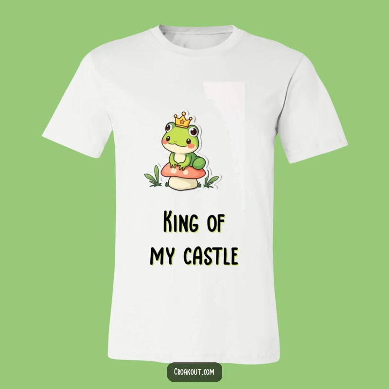 Funny King Frog T-Shirt: Royal Amphibian Tee for Humorous Kingdom
