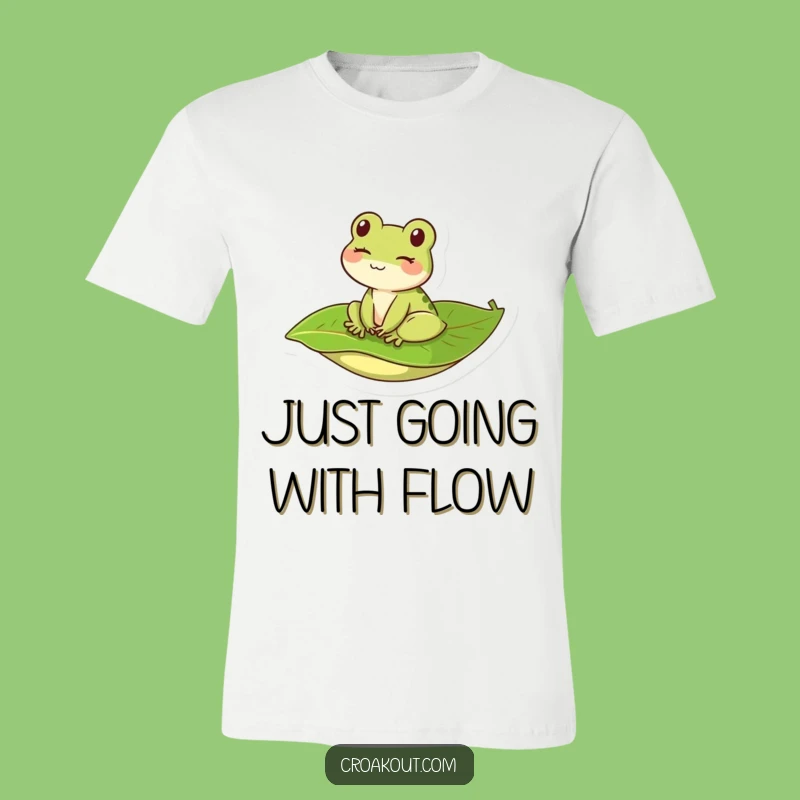 Funny Kawaii Frog Winking T-Shirt - Adorable & Humorous Wearable Art