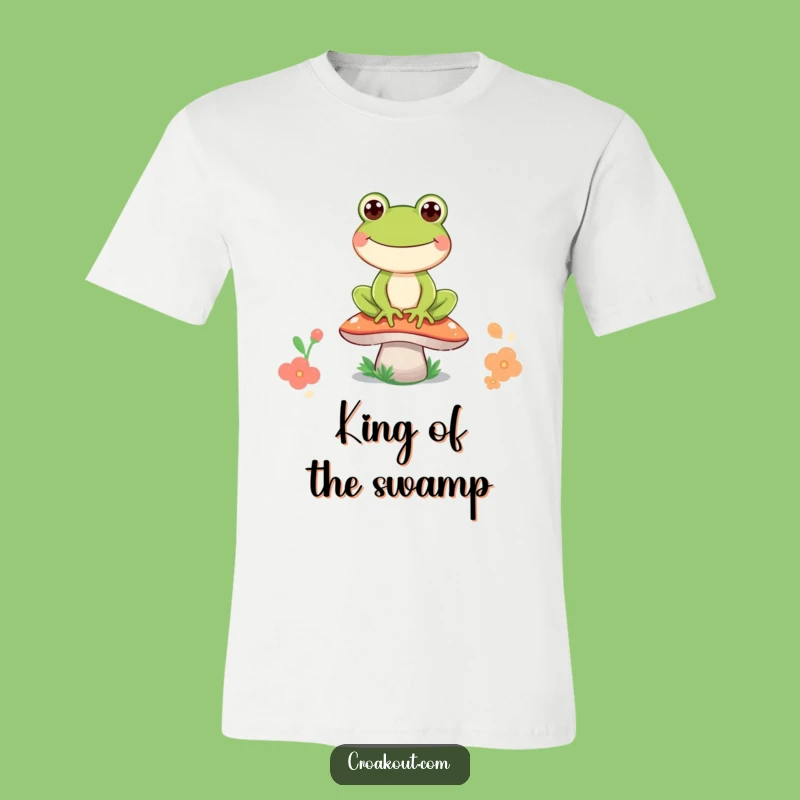 Funny Frog Mushroom Grin T-Shirt: Wearable Humor for Frog Enthusiasts