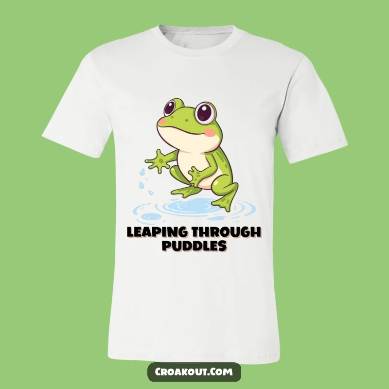 Funny Frog Leapfrog T-Shirt: Wearable Water Fun, Joyful Amphibian Graphic Tee, Ideal Funny Gift