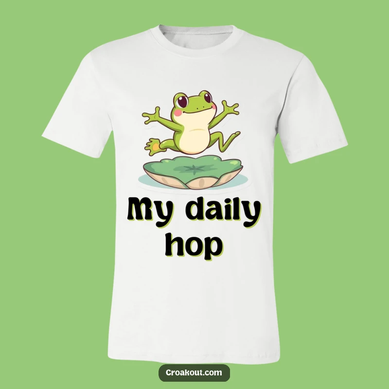 Funny Leaping Frog T-Shirt: Energetic Amphibian Tee for Joyful Moments