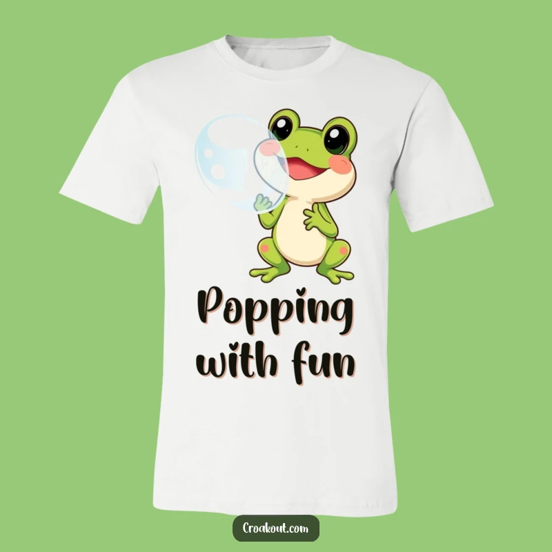 Funny Frog Bubble T-Shirt: Cheerful Fun, Giant Bubble Maker, Perfect Funny Gift