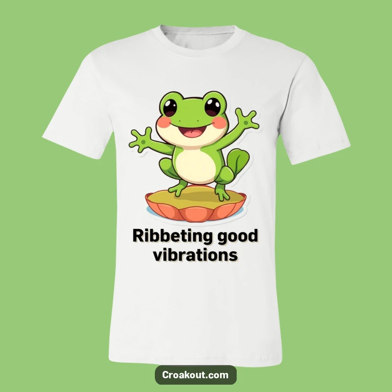 Funny Frog Leap T-Shirt: Joyful Amphibian Character Wear, Perfect Funny Gift