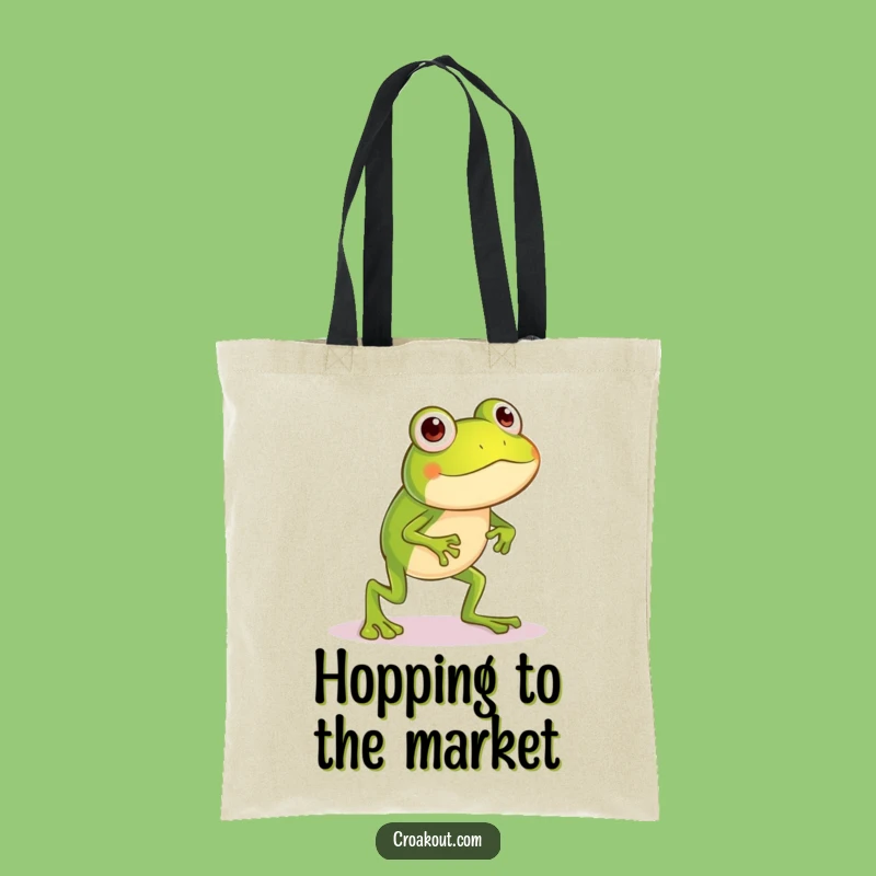 Funny Silly Frog Tote Bag: Long-Legged Hop Accessory, Practical Funny Gift